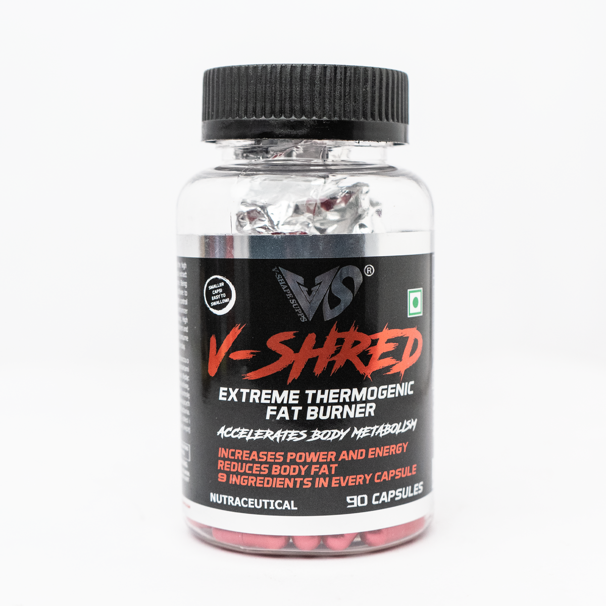 V-SHAPE V-Shred Extreme Thermogenic Fat Burner 90 Caps - V-Shape Supps